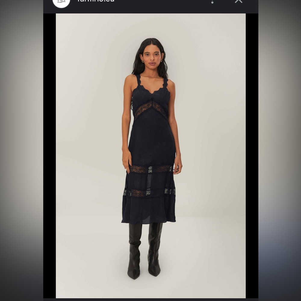 Farm Rio Black Sleeveless Dress